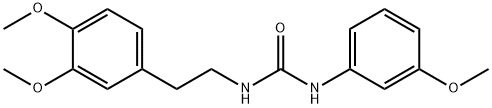 1-[2-(3,4-dimethoxyphenyl)ethyl]-3-(3-methoxyphenyl)urea Structure