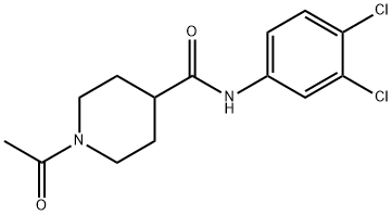 1-acetyl-N-(3,4-dichlorophenyl)piperidine-4-carboxamide Structure