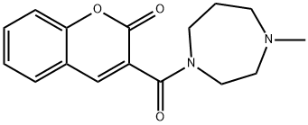 3-(4-methyl-1,4-diazepane-1-carbonyl)chromen-2-one Structure