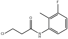 3-chloro-N-(3-fluoro-2-methylphenyl)propanamide 구조식 이미지