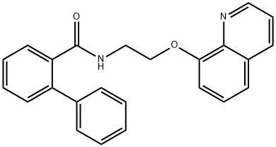 2-phenyl-N-(2-quinolin-8-yloxyethyl)benzamide 구조식 이미지