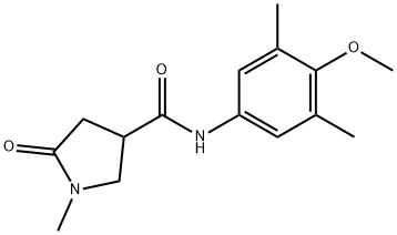 N-(4-methoxy-3,5-dimethylphenyl)-1-methyl-5-oxopyrrolidine-3-carboxamide Structure