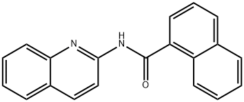 N-quinolin-2-ylnaphthalene-1-carboxamide 구조식 이미지
