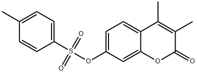 (3,4-dimethyl-2-oxochromen-7-yl) 4-methylbenzenesulfonate 구조식 이미지