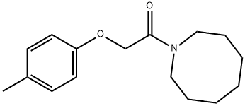 1-(azocan-1-yl)-2-(4-methylphenoxy)ethanone 구조식 이미지