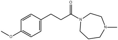 3-(4-methoxyphenyl)-1-(4-methyl-1,4-diazepan-1-yl)propan-1-one Structure