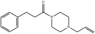 3-phenyl-1-(4-prop-2-enylpiperazin-1-yl)propan-1-one 구조식 이미지