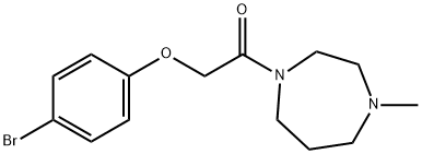 2-(4-bromophenoxy)-1-(4-methyl-1,4-diazepan-1-yl)ethanone 구조식 이미지