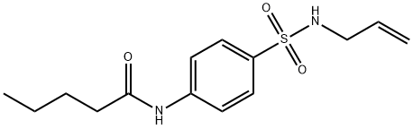 N-[4-(prop-2-enylsulfamoyl)phenyl]pentanamide 구조식 이미지