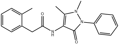 N-(1,5-dimethyl-3-oxo-2-phenylpyrazol-4-yl)-2-(2-methylphenyl)acetamide Structure