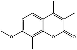7-메톡시-3,4,8-트리메틸크로멘-2-온 구조식 이미지