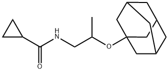 N-[2-(1-adamantyloxy)propyl]cyclopropanecarboxamide 구조식 이미지
