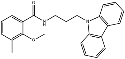 N-(3-carbazol-9-ylpropyl)-2-methoxy-3-methylbenzamide Structure
