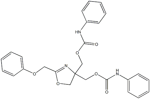[2-(phenoxymethyl)-4-(phenylcarbamoyloxymethyl)-5H-1,3-oxazol-4-yl]methyl N-phenylcarbamate Structure