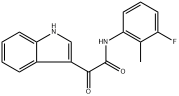 N-(3-fluoro-2-methylphenyl)-2-(1H-indol-3-yl)-2-oxoacetamide Structure