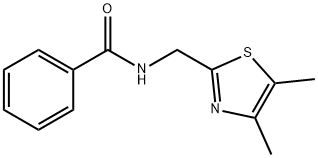 N-[(4,5-dimethyl-1,3-thiazol-2-yl)methyl]benzamide 구조식 이미지
