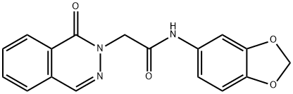 N-(1,3-benzodioxol-5-yl)-2-(1-oxophthalazin-2-yl)acetamide Structure