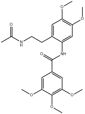 N-[2-(2-acetamidoethyl)-4,5-dimethoxyphenyl]-3,4,5-trimethoxybenzamide 구조식 이미지