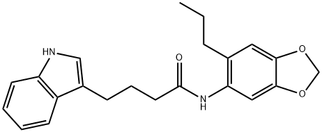 4-(1H-indol-3-yl)-N-(6-propyl-1,3-benzodioxol-5-yl)butanamide Structure