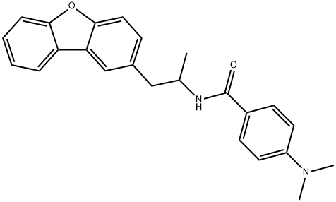N-(1-dibenzofuran-2-ylpropan-2-yl)-4-(dimethylamino)benzamide Structure