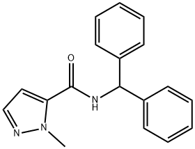 N-benzhydryl-2-methylpyrazole-3-carboxamide 구조식 이미지