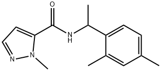 N-[1-(2,4-dimethylphenyl)ethyl]-2-methylpyrazole-3-carboxamide 구조식 이미지