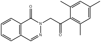 2-[2-oxo-2-(2,4,6-trimethylphenyl)ethyl]phthalazin-1-one 구조식 이미지