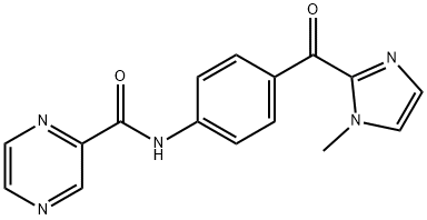 N-[4-(1-methylimidazole-2-carbonyl)phenyl]pyrazine-2-carboxamide Structure