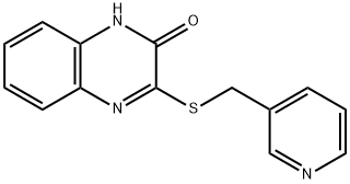 3-(pyridin-3-ylmethylsulfanyl)-1H-quinoxalin-2-one 구조식 이미지