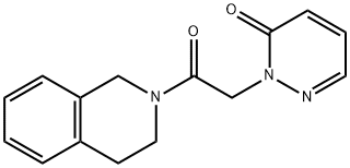 2-[2-(3,4-dihydro-1H-isoquinolin-2-yl)-2-oxoethyl]pyridazin-3-one Structure