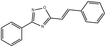 3-phenyl-5-[(E)-2-phenylethenyl]-1,2,4-oxadiazole 구조식 이미지