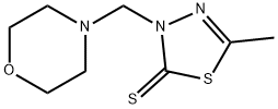 5-methyl-3-(morpholin-4-ylmethyl)-1,3,4-thiadiazole-2-thione Structure