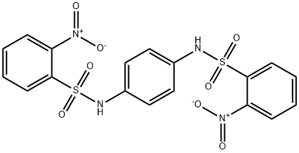 2-nitro-N-[4-[(2-nitrophenyl)sulfonylamino]phenyl]benzenesulfonamide 구조식 이미지