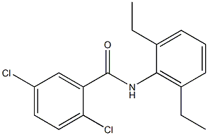 2,5-dichloro-N-(2,6-diethylphenyl)benzamide 구조식 이미지