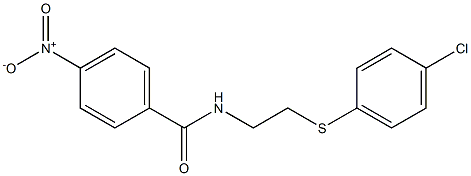 N-[2-(4-chlorophenyl)sulfanylethyl]-4-nitrobenzamide Structure