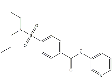 4-(dipropylsulfamoyl)-N-pyridin-3-ylbenzamide 구조식 이미지