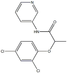 2-(2,4-dichlorophenoxy)-N-pyridin-3-ylpropanamide Structure