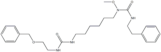 1-(2-phenylmethoxyethyl)-3-[6-(2-phenylmethoxyethylcarbamoylamino)hexyl]urea 구조식 이미지