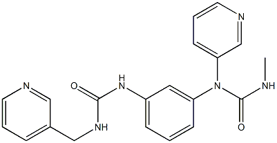 1-(pyridin-3-ylmethyl)-3-[3-(pyridin-3-ylmethylcarbamoylamino)phenyl]urea 구조식 이미지
