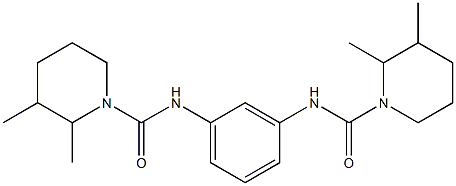 N-[3-[(2,3-dimethylpiperidine-1-carbonyl)amino]phenyl]-2,3-dimethylpiperidine-1-carboxamide Structure