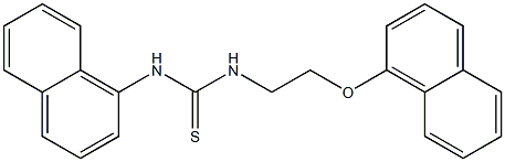 1-naphthalen-1-yl-3-(2-naphthalen-1-yloxyethyl)thiourea 구조식 이미지