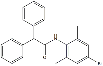 N-(4-bromo-2,6-dimethylphenyl)-2,2-diphenylacetamide 구조식 이미지