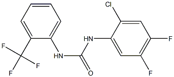1-(2-chloro-4,5-difluorophenyl)-3-[2-(trifluoromethyl)phenyl]urea Structure