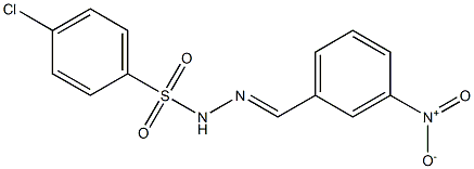 4-chloro-N-[(E)-(3-nitrophenyl)methylideneamino]benzenesulfonamide Structure