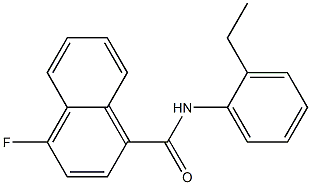 N-(2-ethylphenyl)-4-fluoronaphthalene-1-carboxamide 구조식 이미지