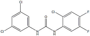 1-(2-chloro-4,5-difluorophenyl)-3-(3,5-dichlorophenyl)urea 구조식 이미지