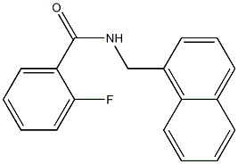 2-fluoro-N-(naphthalen-1-ylmethyl)benzamide 구조식 이미지