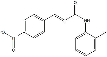 (E)-N-(2-methylphenyl)-3-(4-nitrophenyl)prop-2-enamide Structure