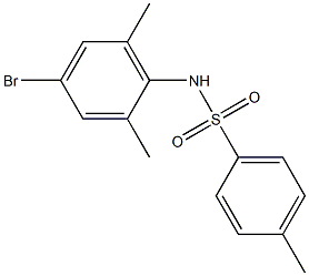 N-(4-bromo-2,6-dimethylphenyl)-4-methylbenzenesulfonamide 구조식 이미지