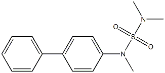 N-(dimethylsulfamoyl)-N-methyl-4-phenylaniline 구조식 이미지